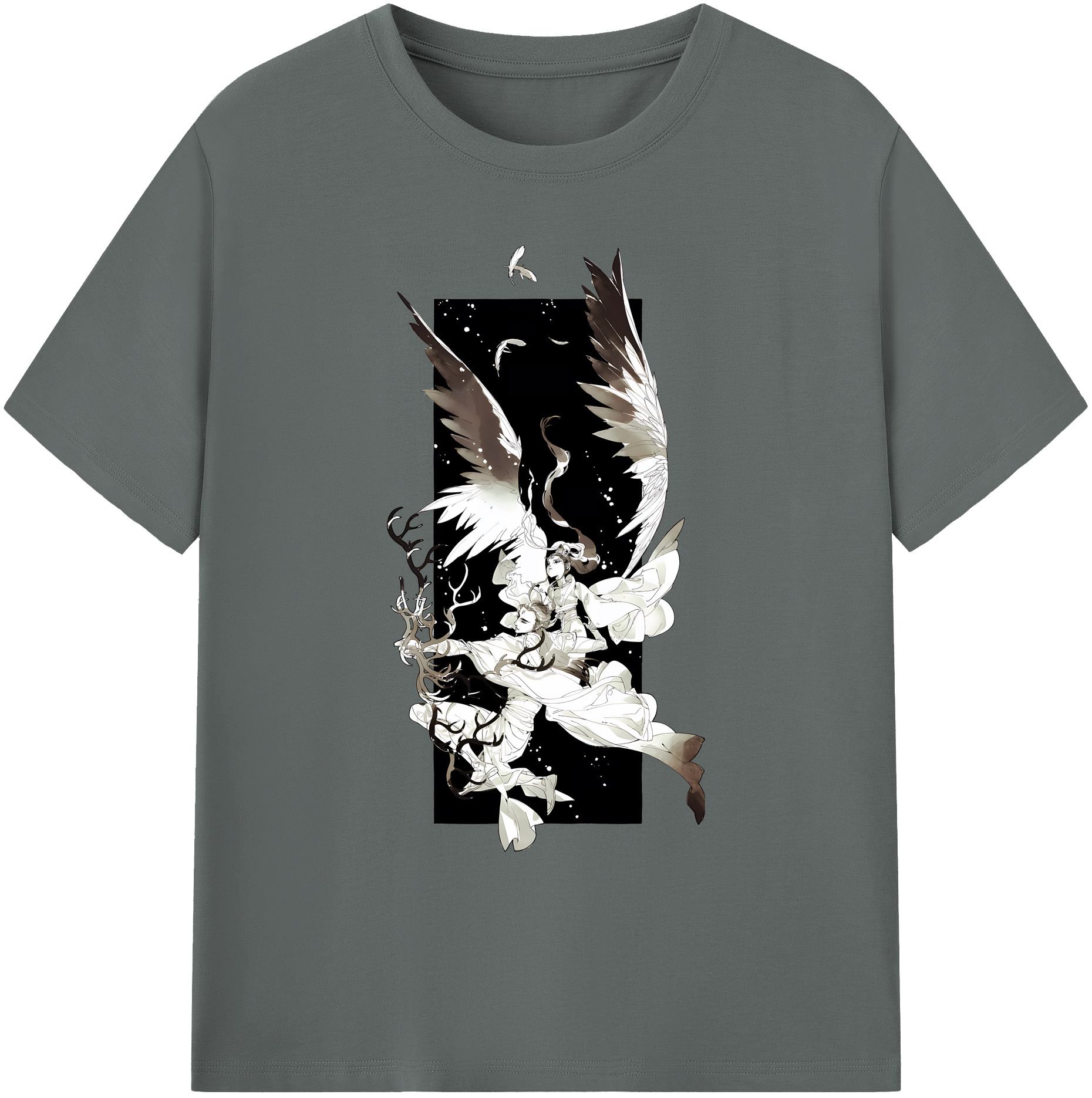 （画像用） Ne Zha 2 ナタ 魔童の大暴れ 綿100％ メンズ半袖Tシャツ｜肌触りやわらか＆通気性